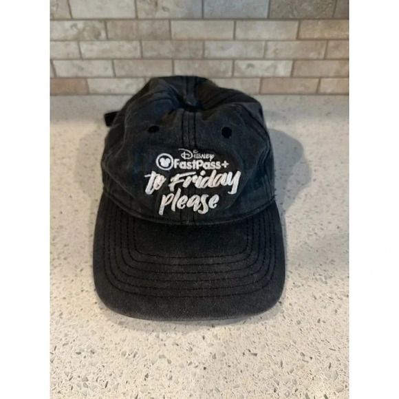 Faded gray Disney “FastPass+ to Friday please” hat. B26 - Picture 1 of 6